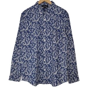 NWT Velvet By Graham & Spencer Fern Print Men's Long Sleeve Button Down Shirt